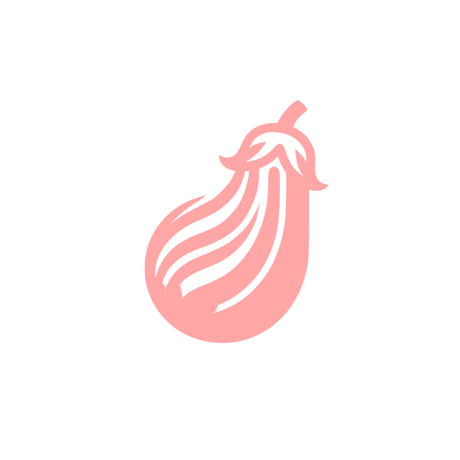 Logo Featuring Eggplant Design #ffa6a6