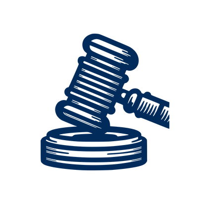 Gavel Lines Logo #002B5B