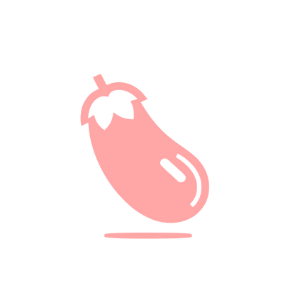 Eggplant Logo Design #ffa6a6