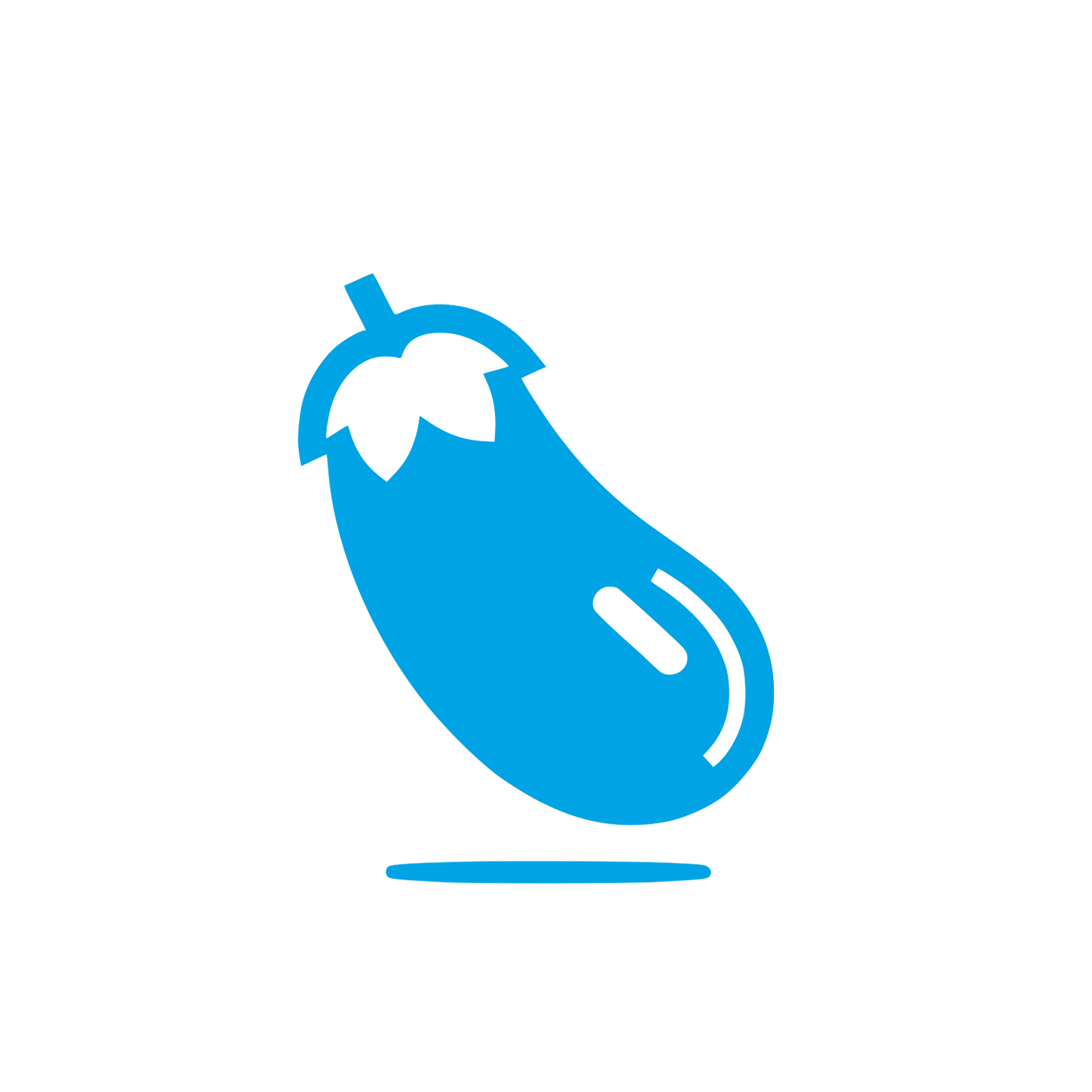 Eggplant Logo Design #00a3e4