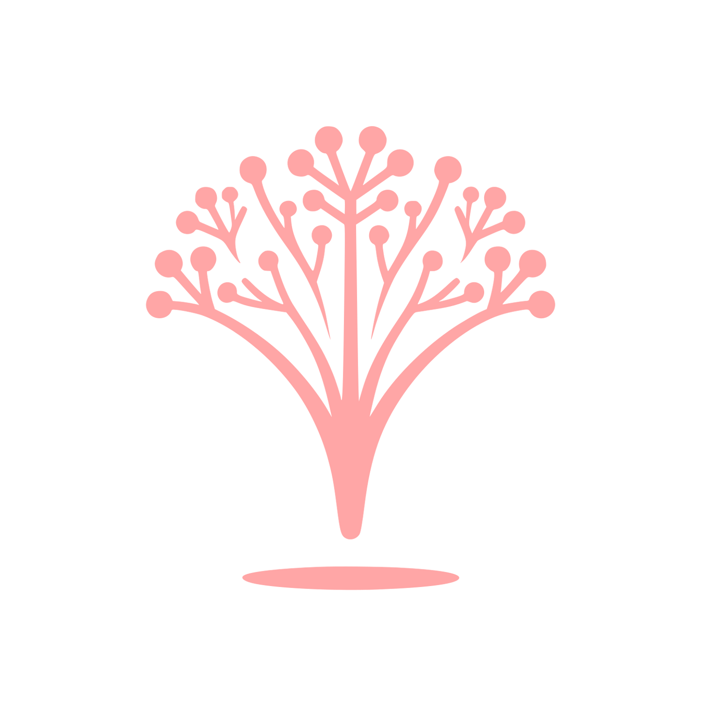 Tree Structure Logo #ffa6a6