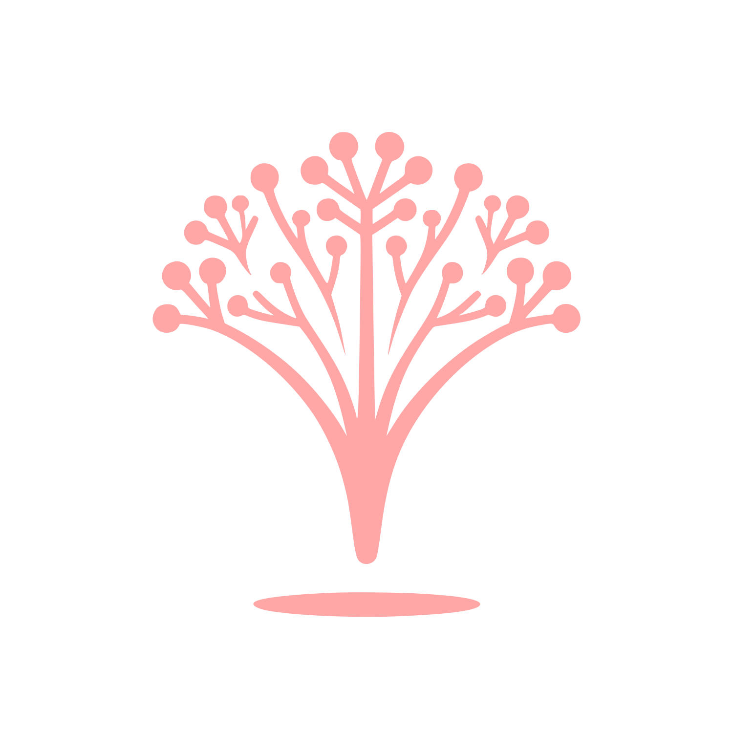 Tree Structure Logo #ffa6a6