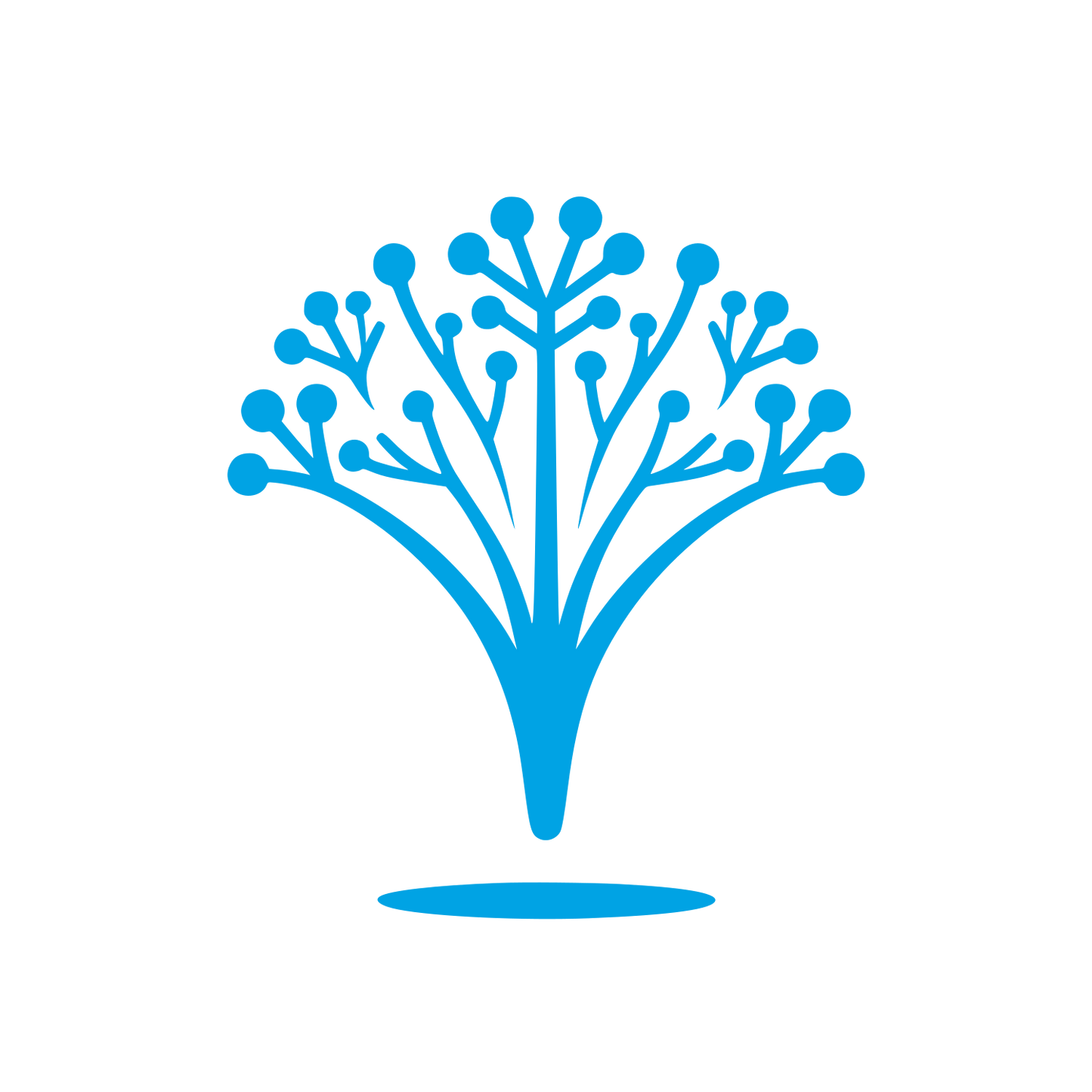 Tree Structure Logo #00a3e4