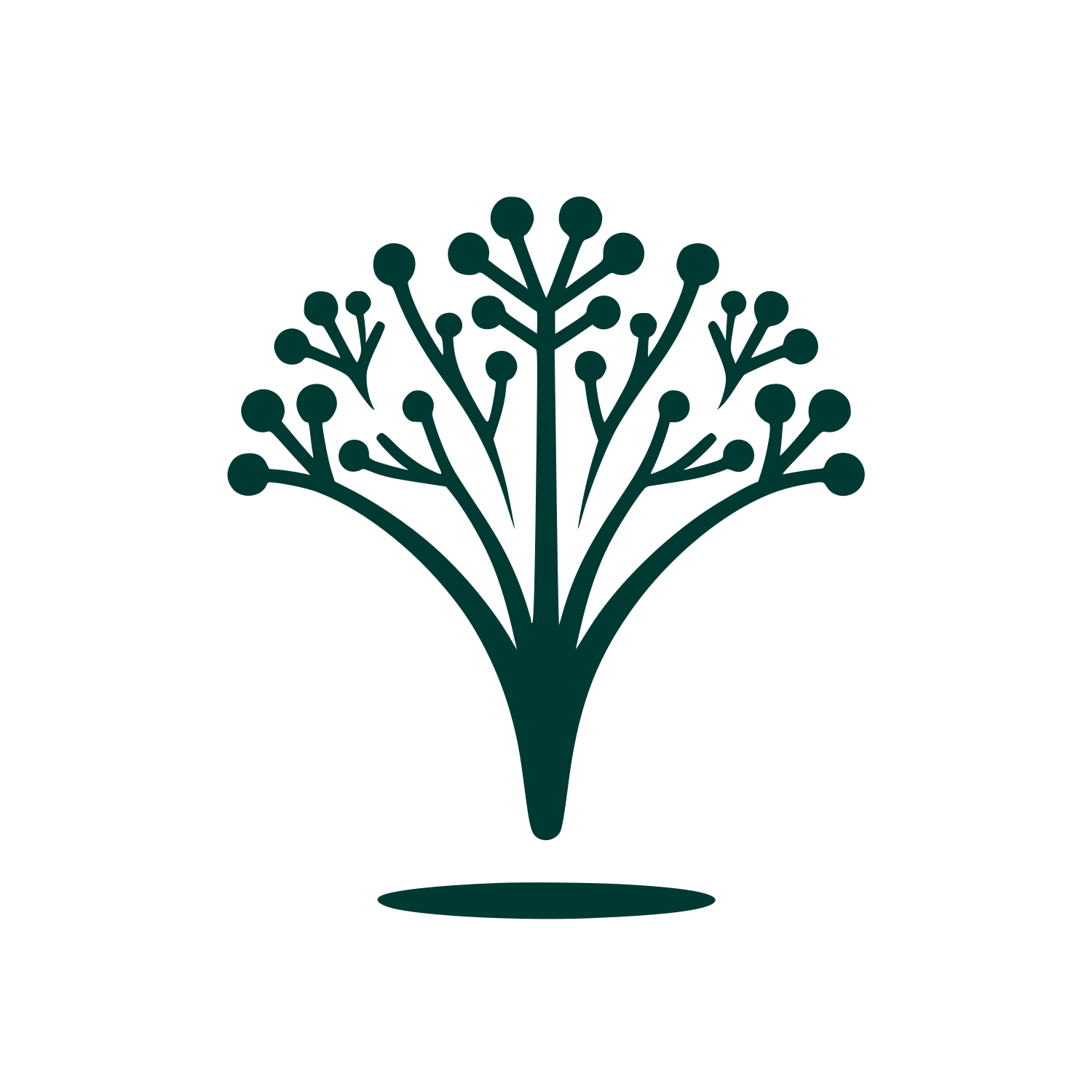 Tree Structure Logo #003932