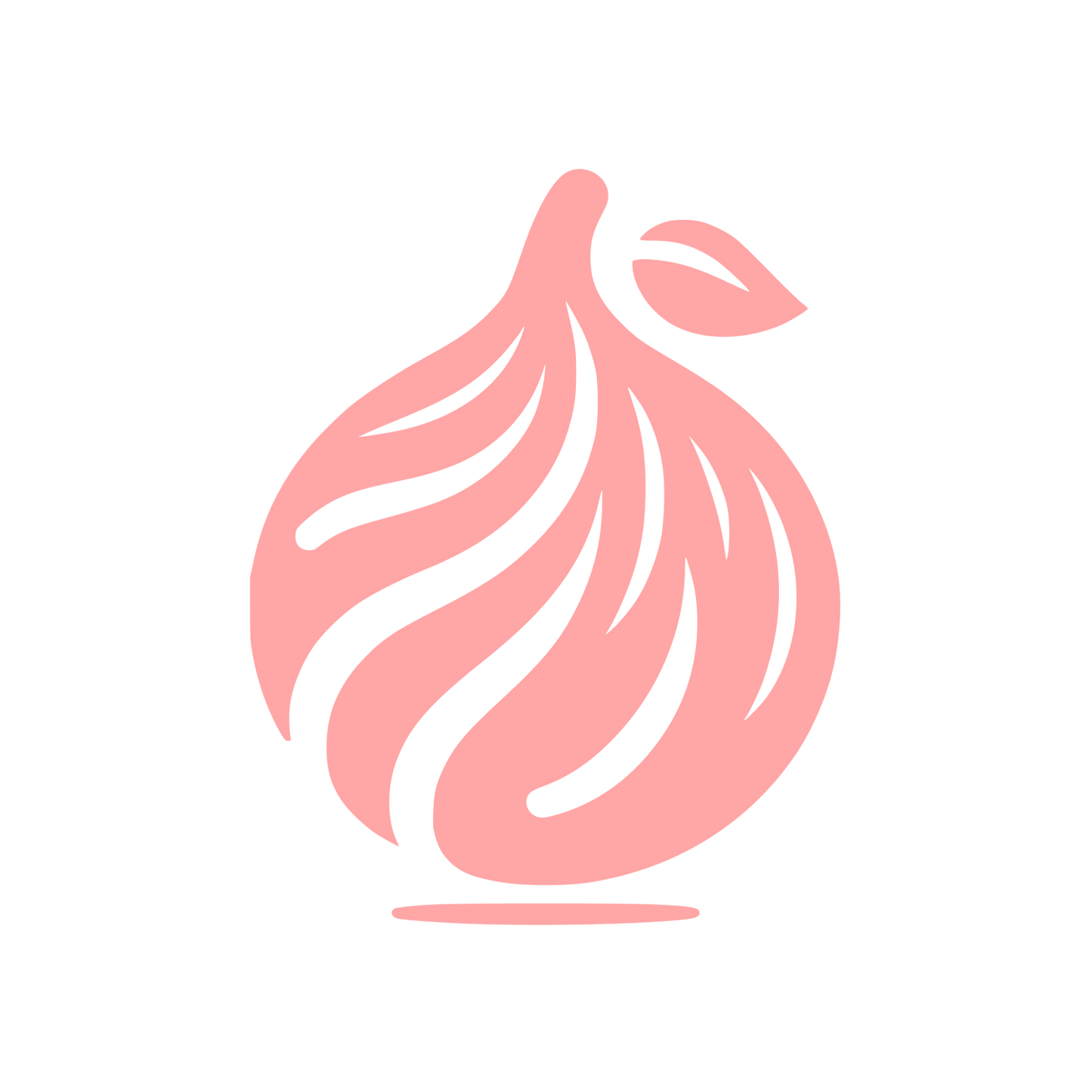Leafy Design Logo #ffa6a6