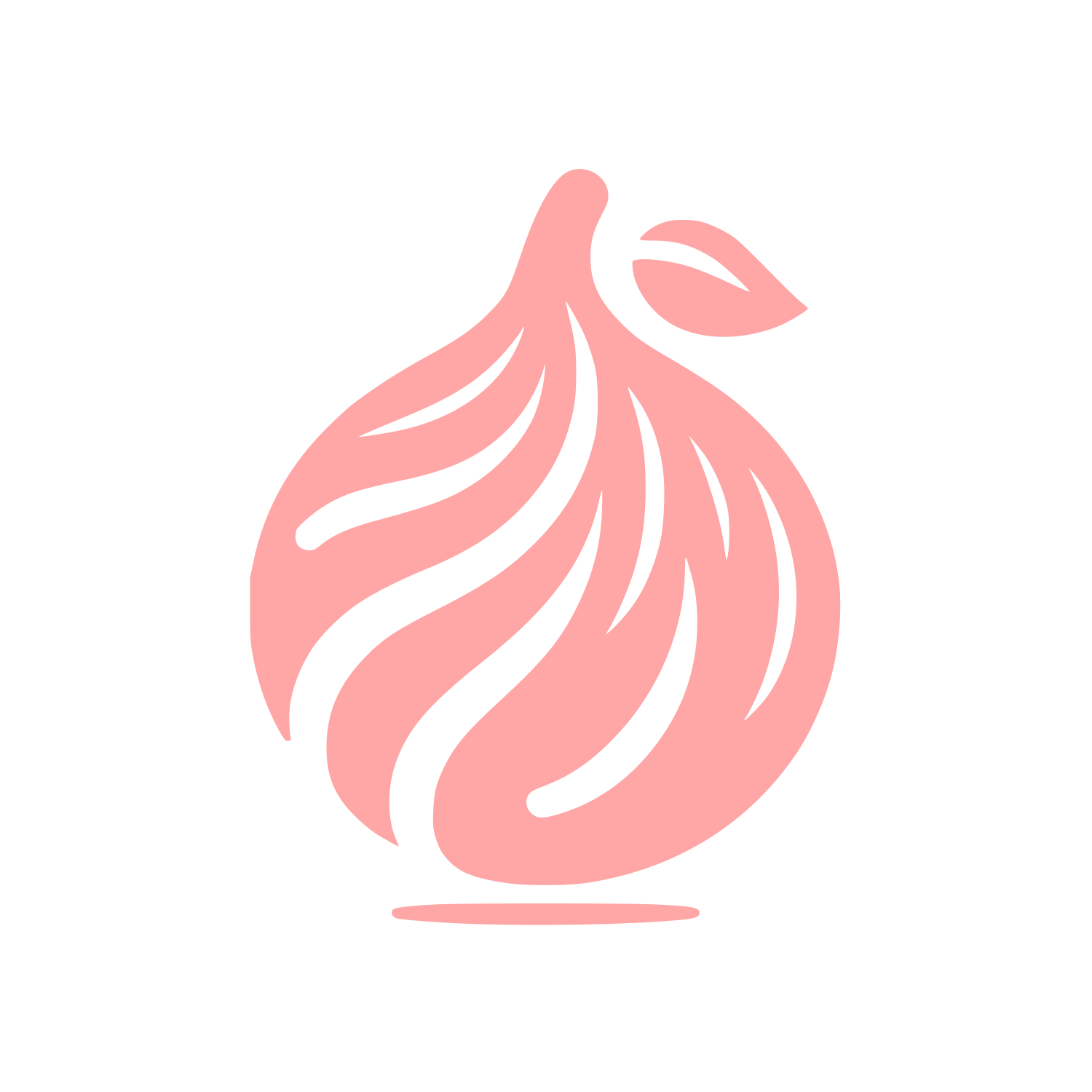 Leafy Design Logo #ffa6a6
