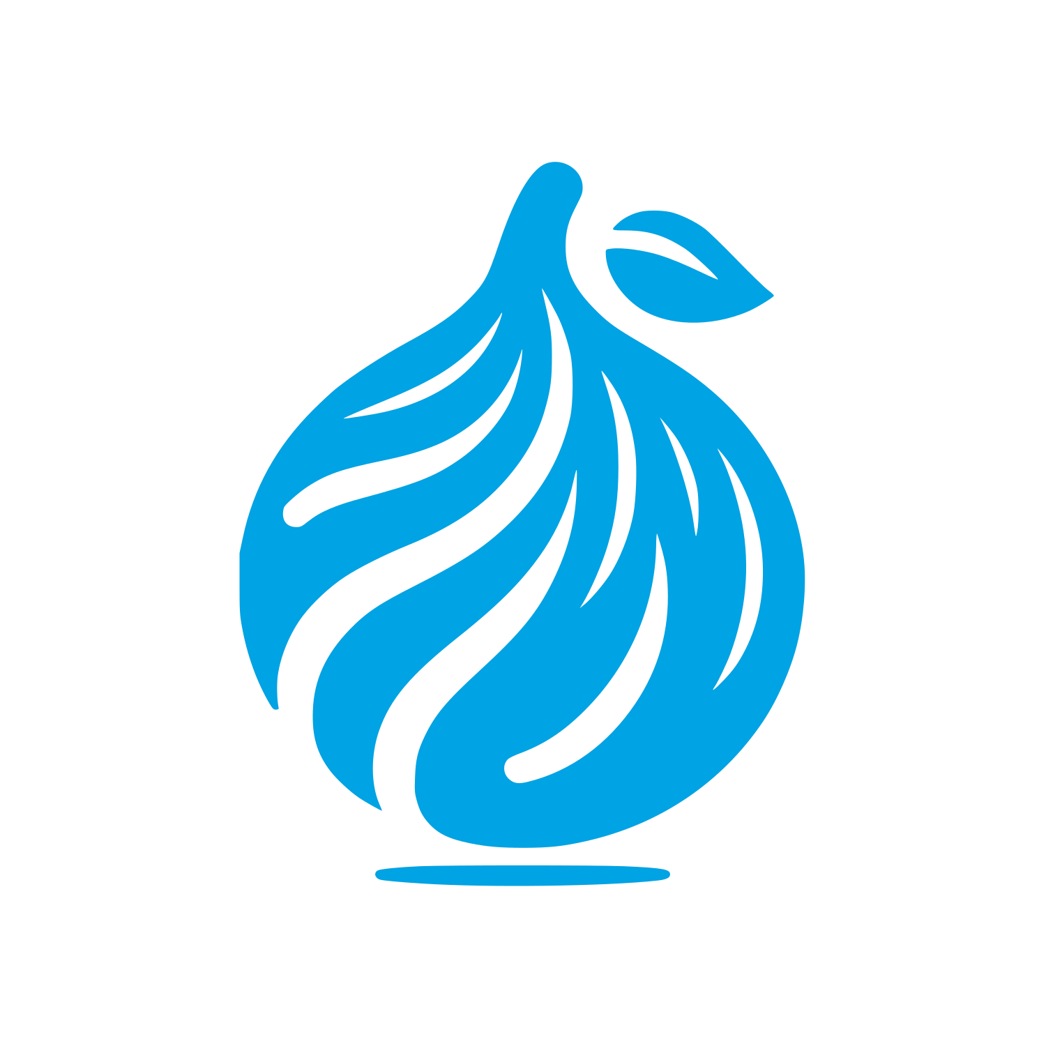 Leafy Design Logo #00a3e4