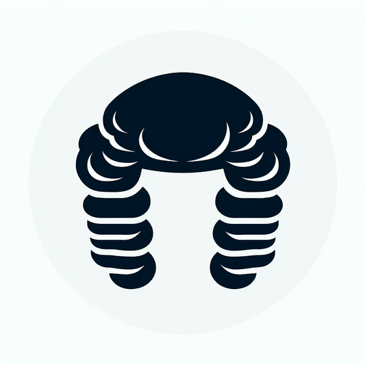 Crab Silhouette Circle Logo