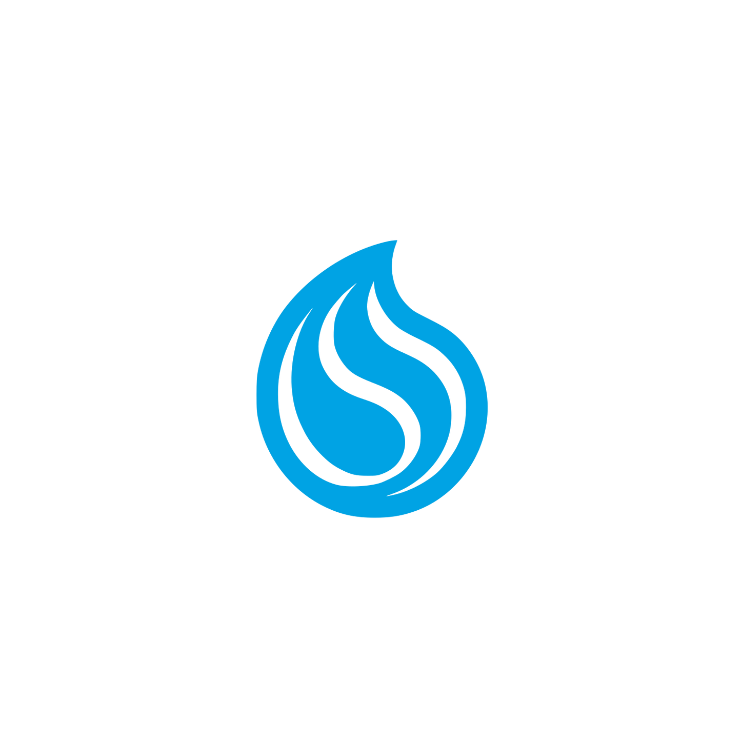 Logo with Fluid Design #00a3e4