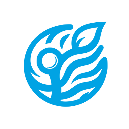 Leaf and Circle Logo #00a3e4