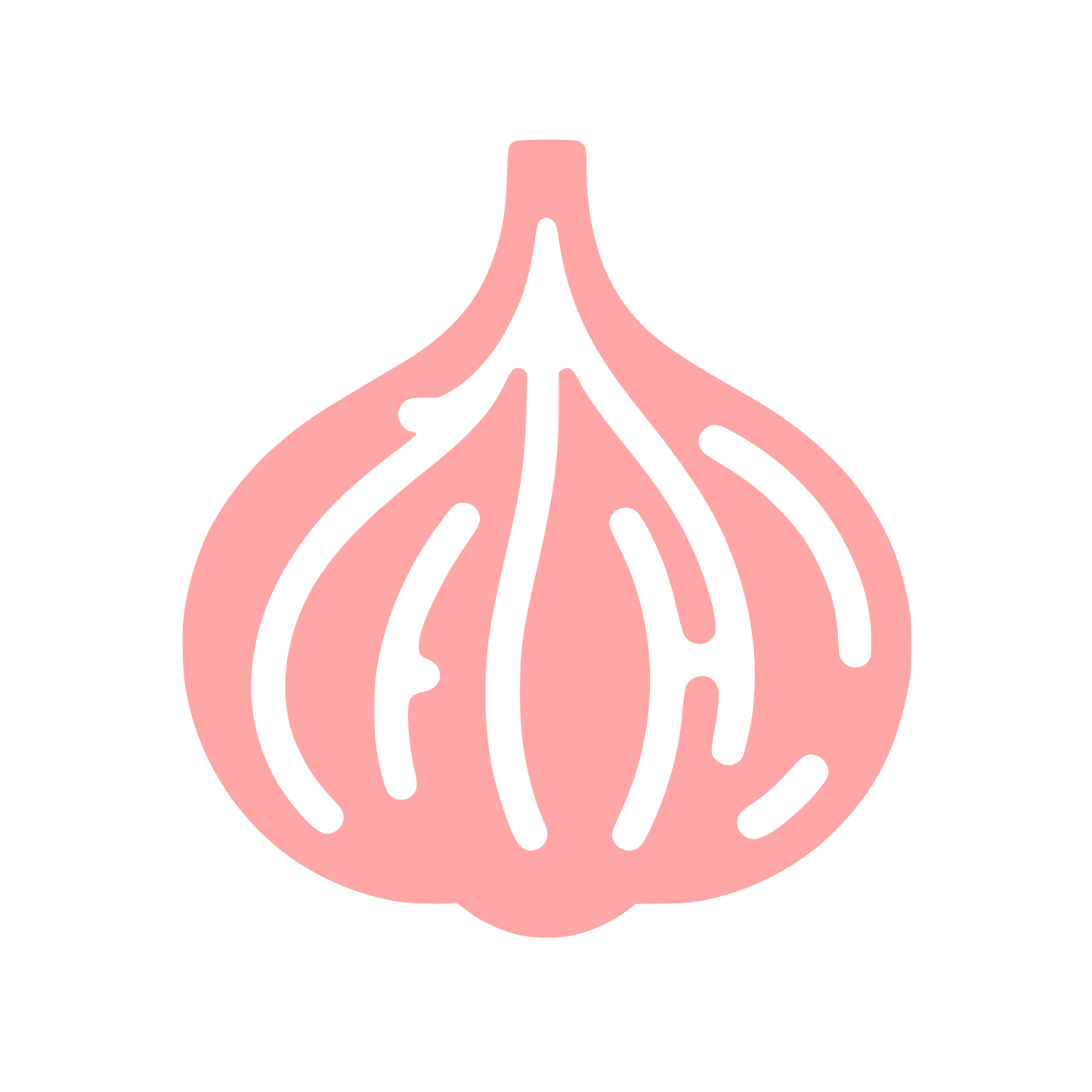 Garlic Logo Design #ffa6a6