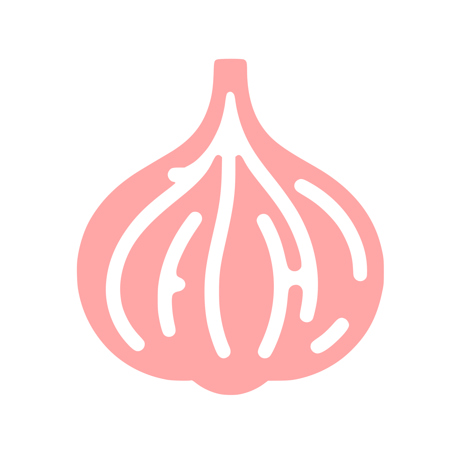 Garlic Logo Design #ffa6a6