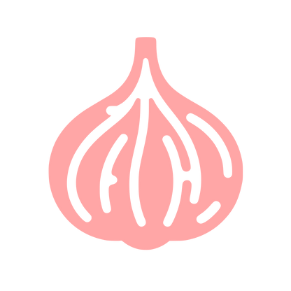 Garlic Logo Design #ffa6a6