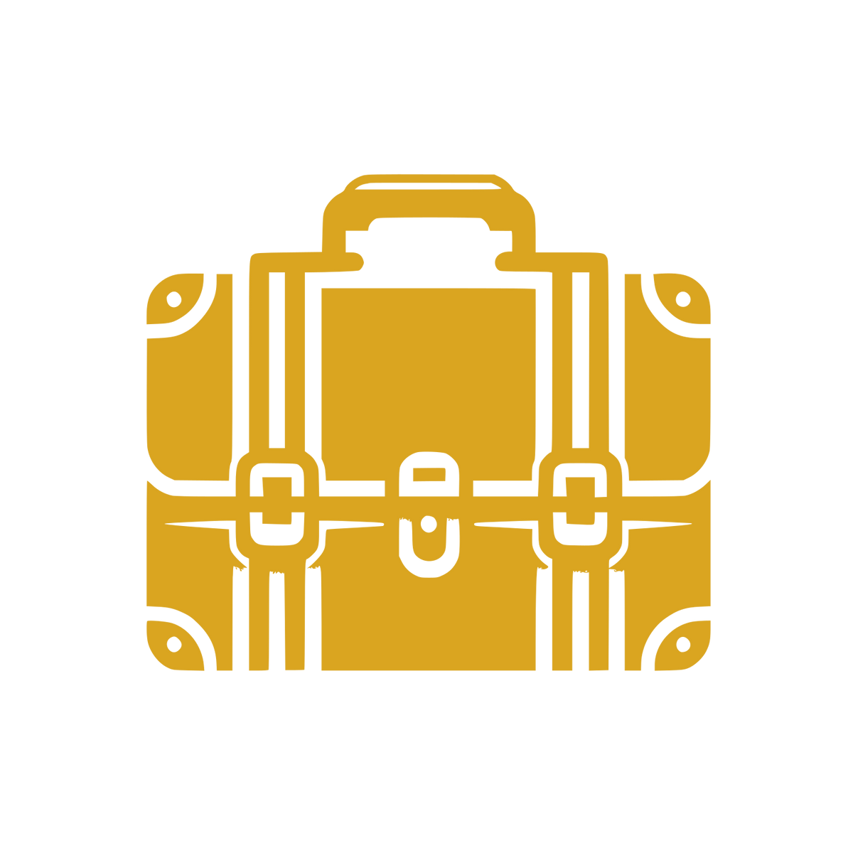 Suitcase Briefcase Logo #DAA520
