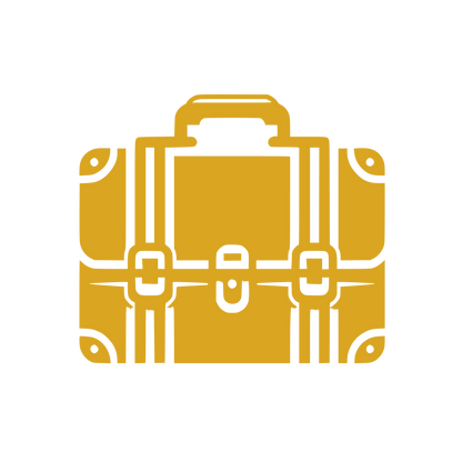 Suitcase Briefcase Logo #DAA520