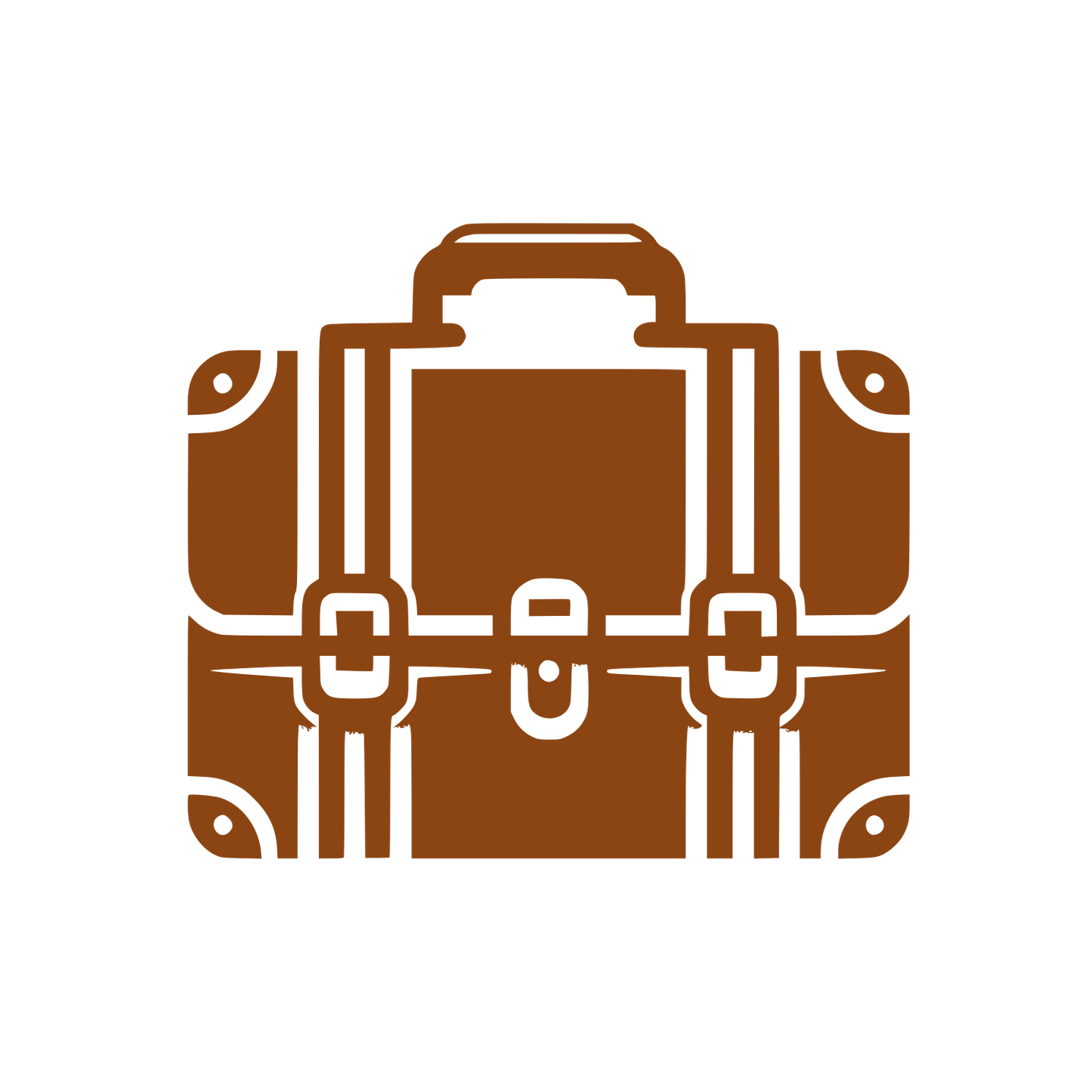 Suitcase Briefcase Logo #8B4513