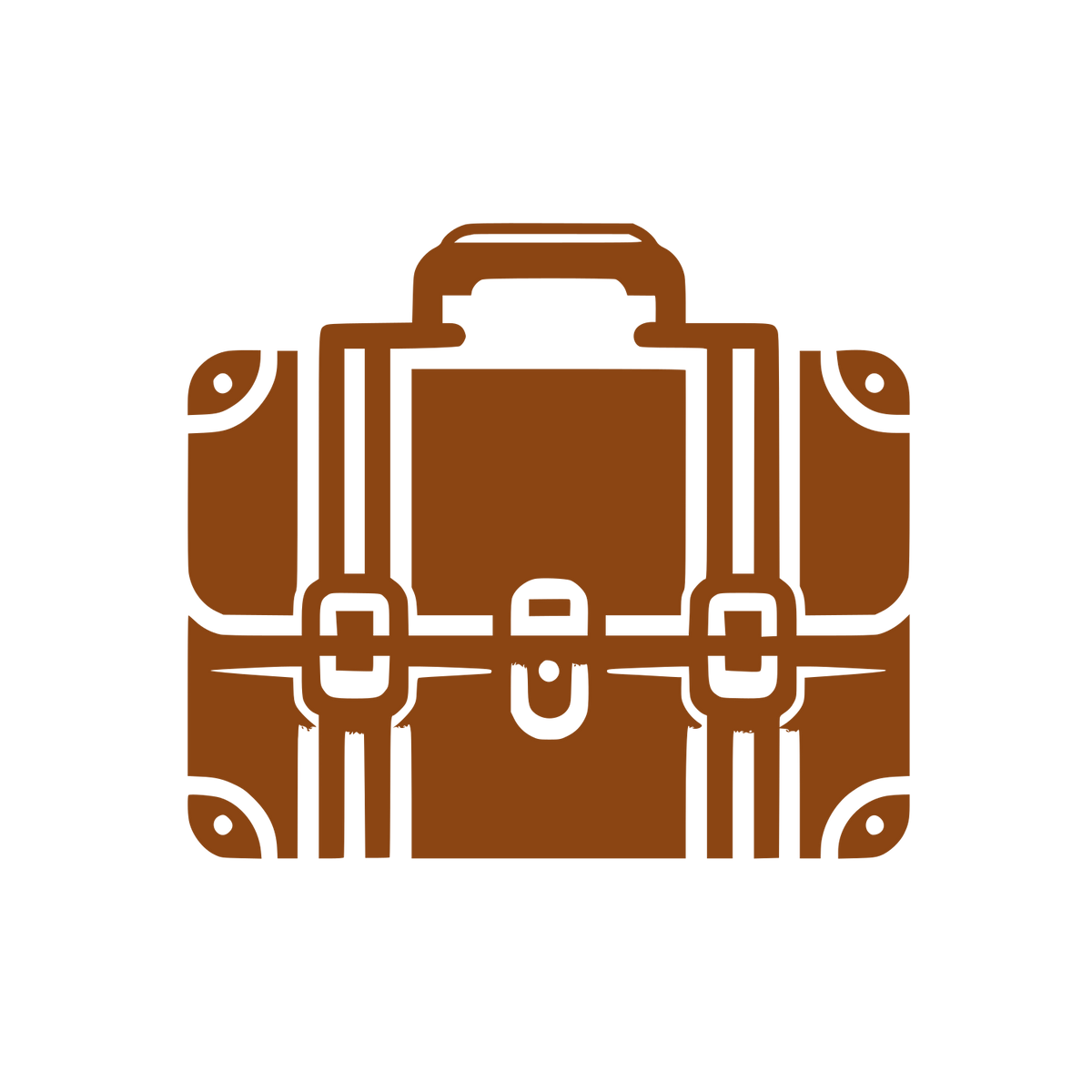 Suitcase Briefcase Logo #8B4513