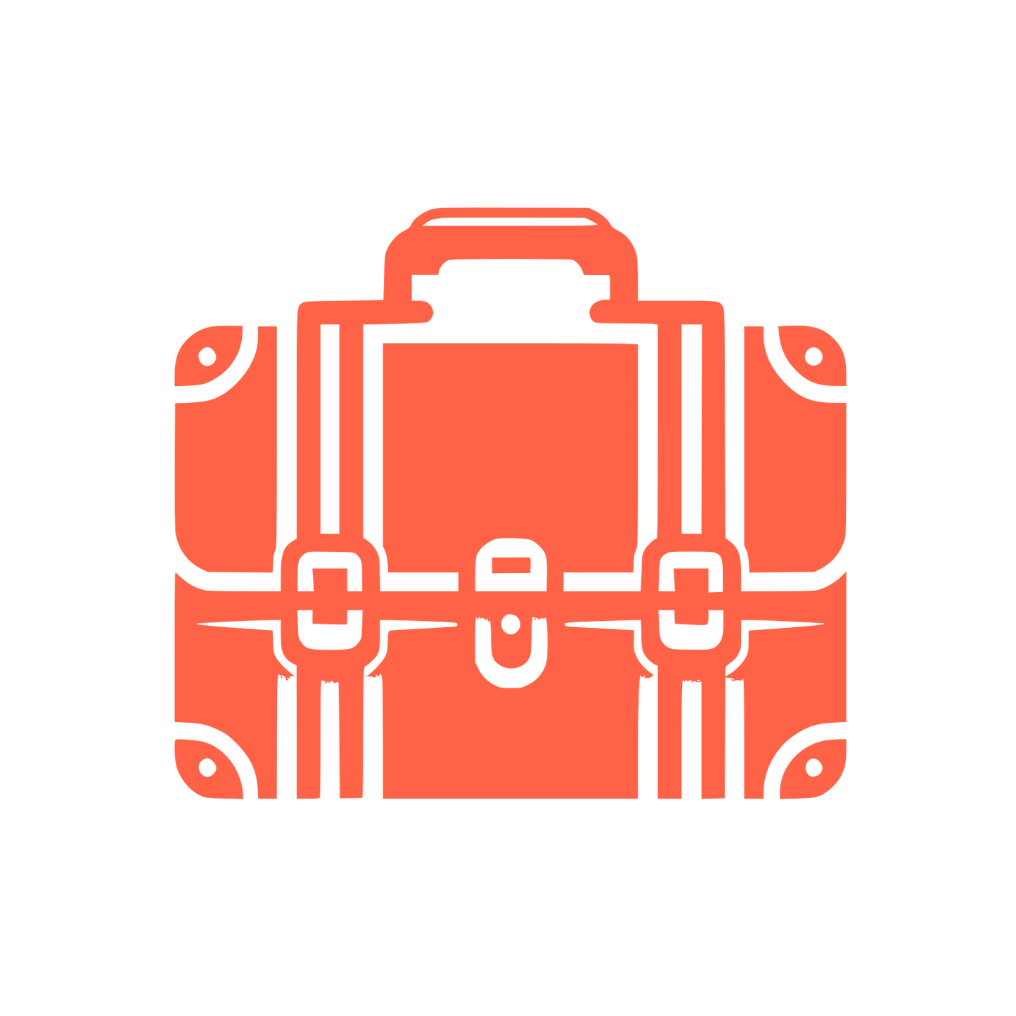 Suitcase Briefcase Logo #FF6347