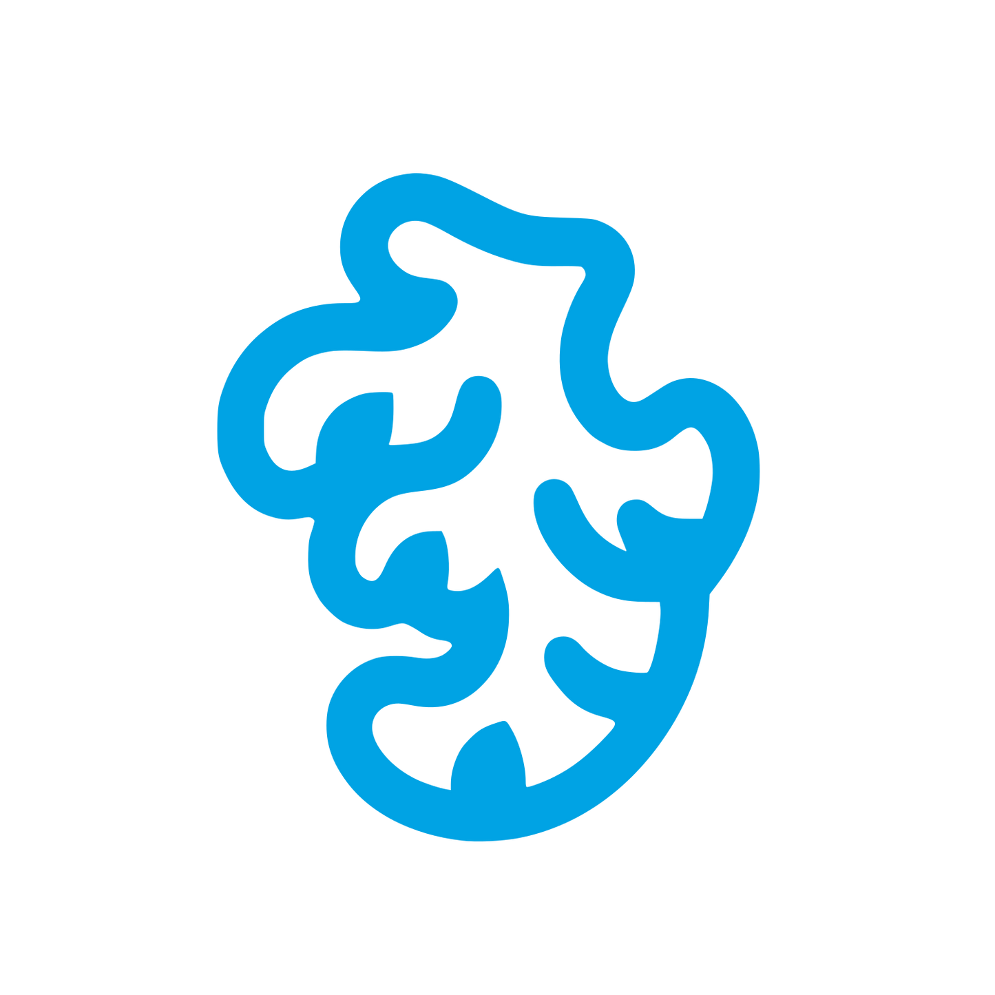 Ginger Root Logo #00a3e4