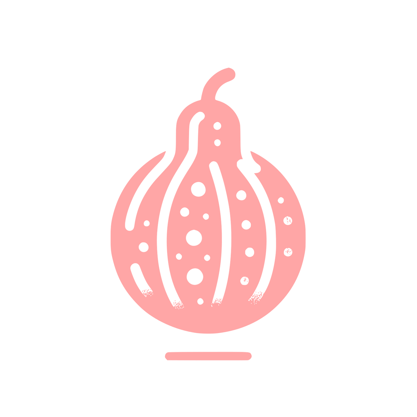 Gourd Shape Logo #ffa6a6