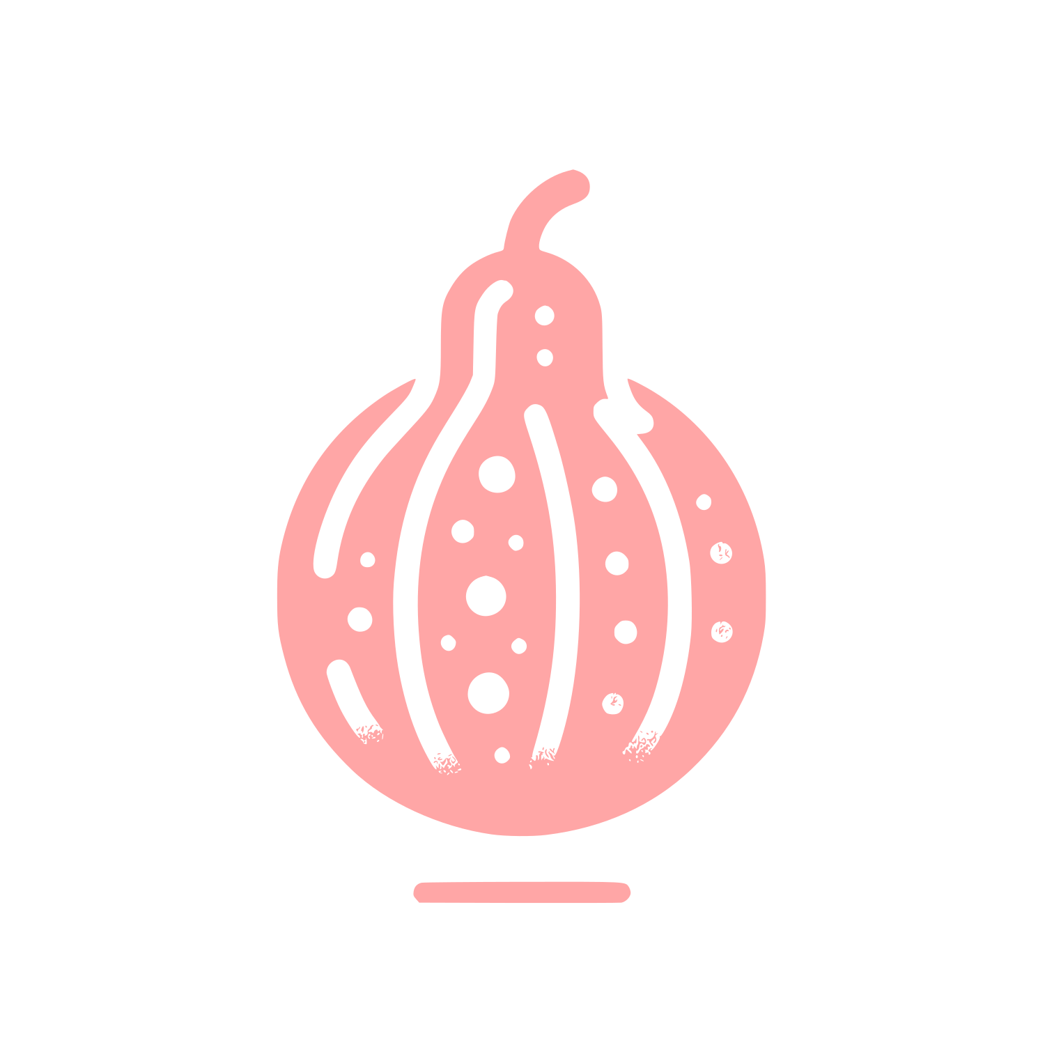Gourd Shape Logo #ffa6a6