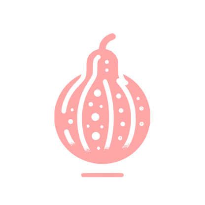 Gourd Shape Logo #ffa6a6