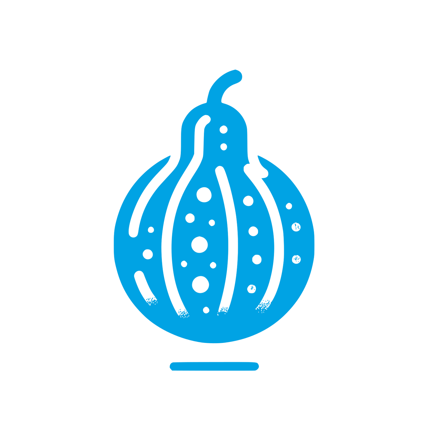 Gourd Shape Logo #00a3e4