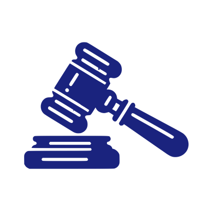 Gavel Strike Logo #1A237E
