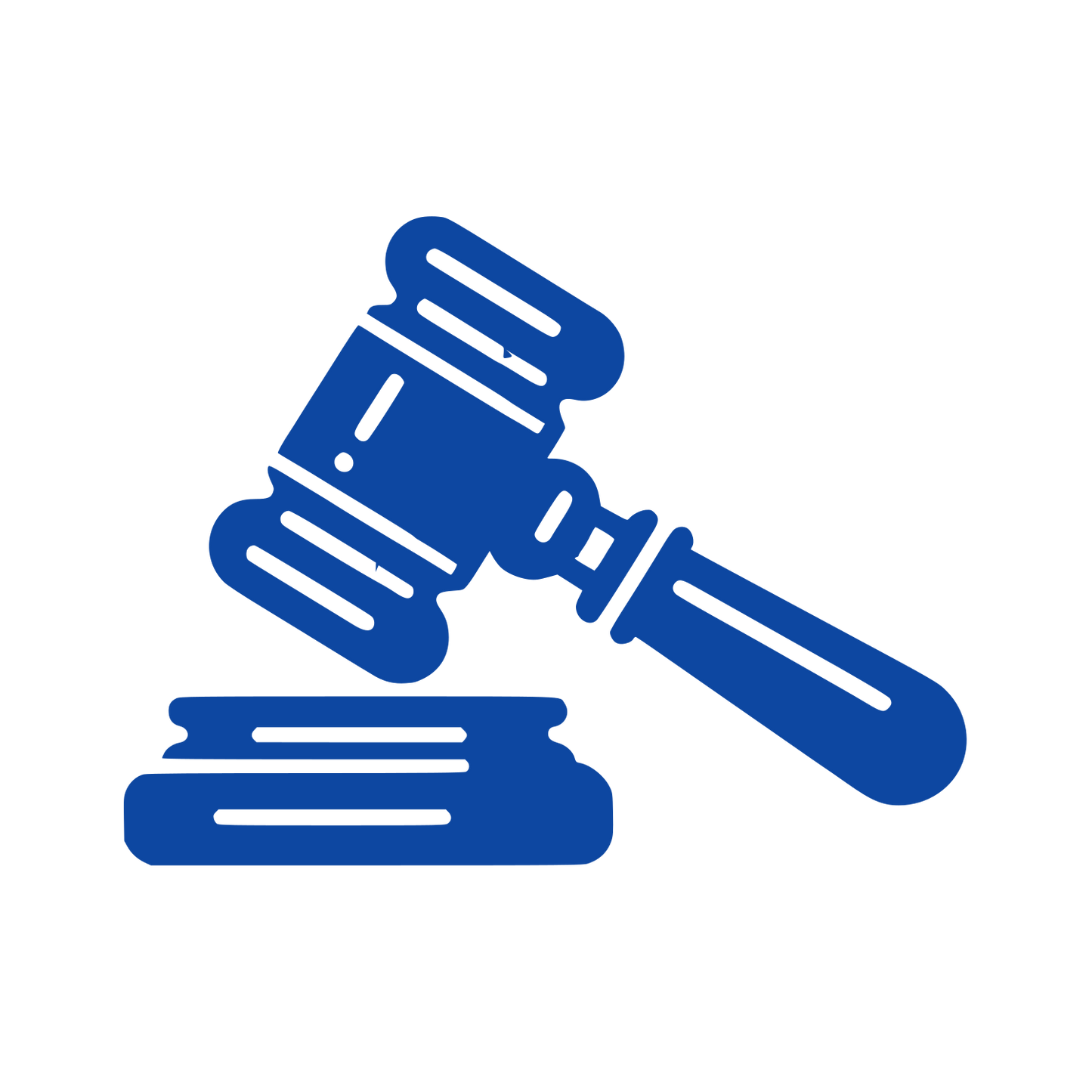 Gavel Strike Logo #0D47A1