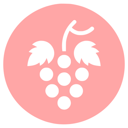Grape Cluster Logo #ffa6a6