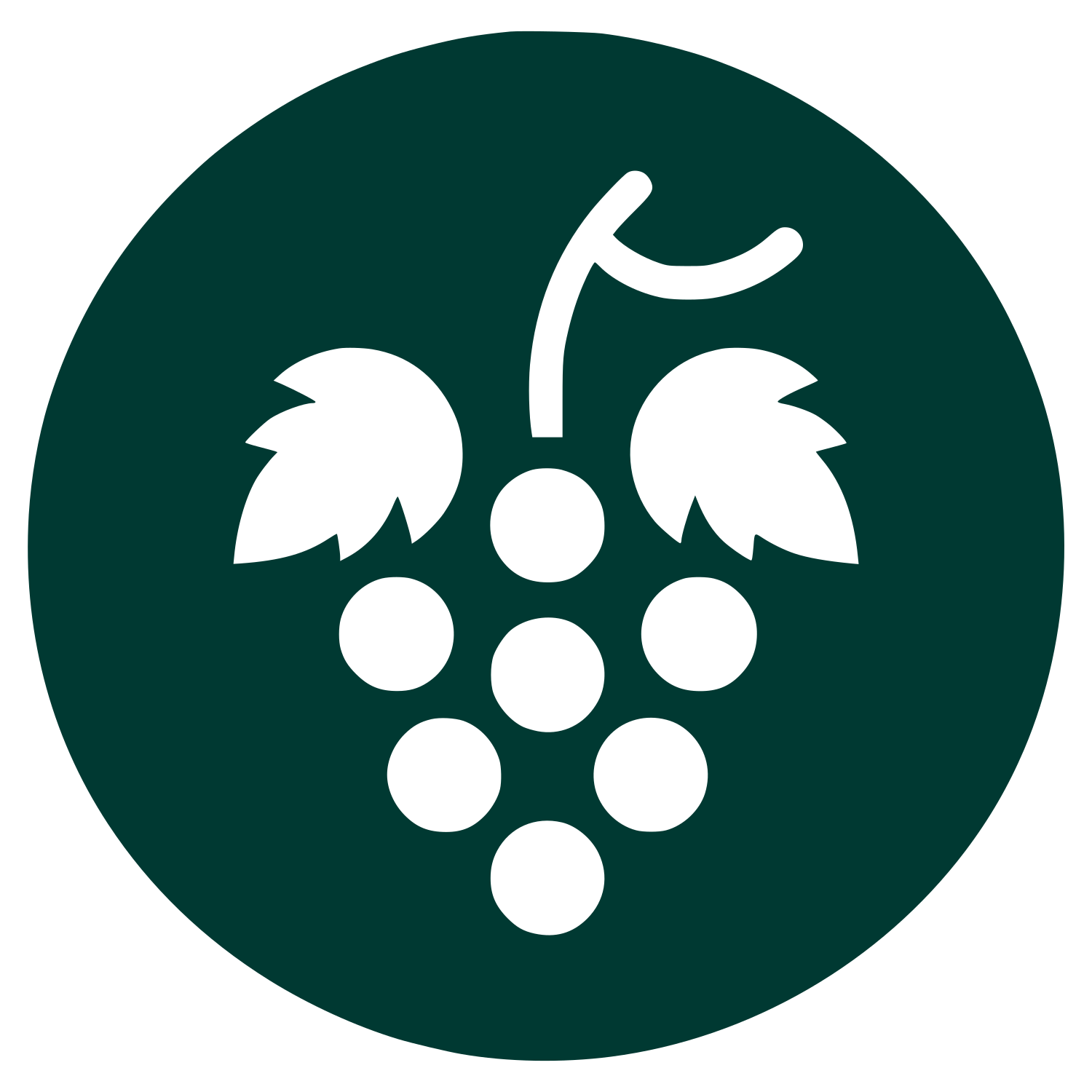 Grape Cluster Logo #003932