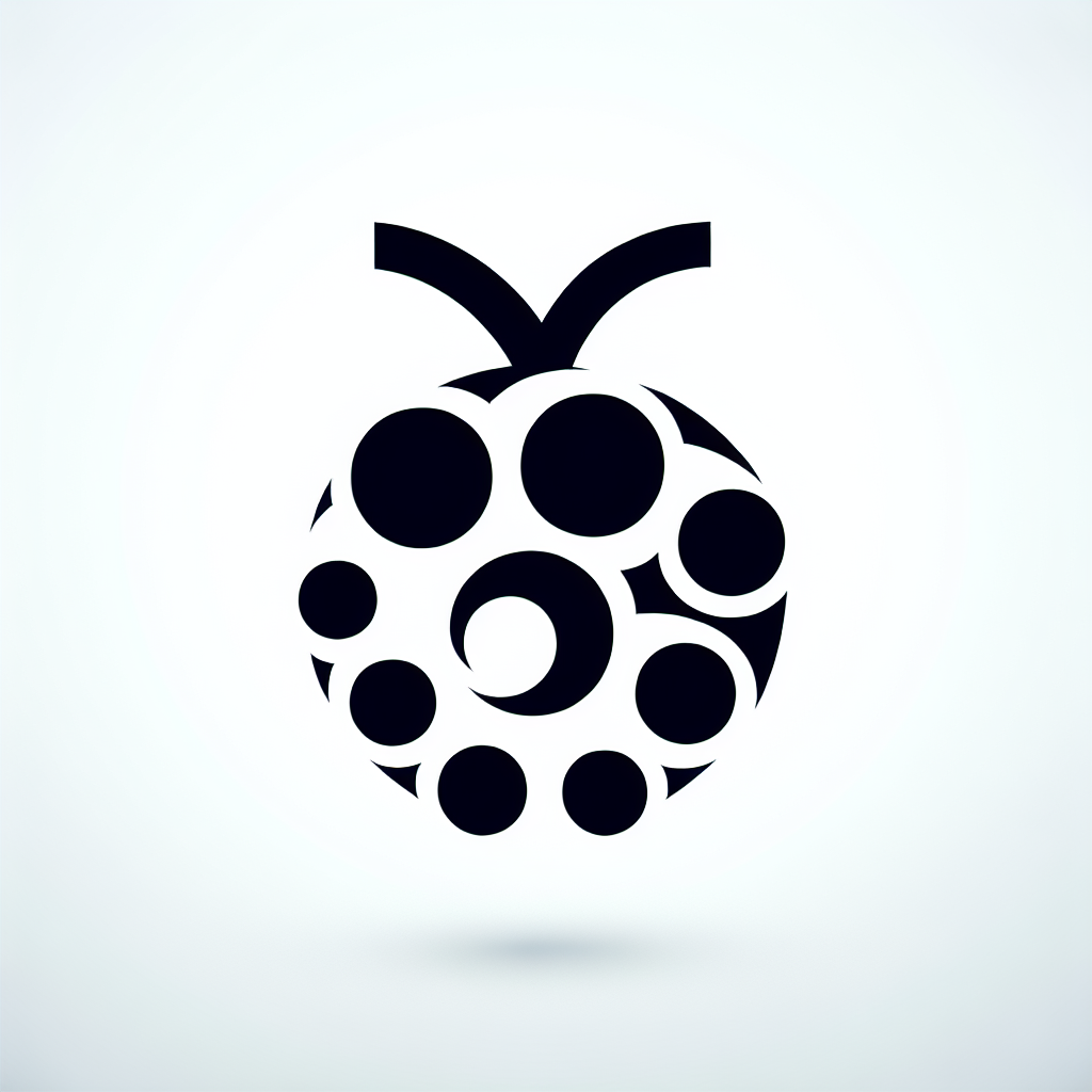 Raspberry Fruit Badge Icon