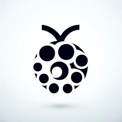 Raspberry Fruit Badge Icon
