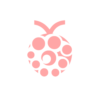 Raspberry Fruit Badge Icon #ffa6a6