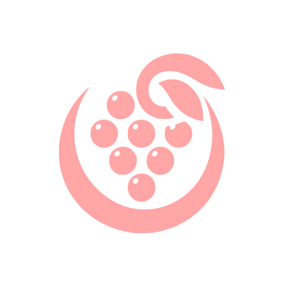 Grape Cluster Logo #ffa6a6
