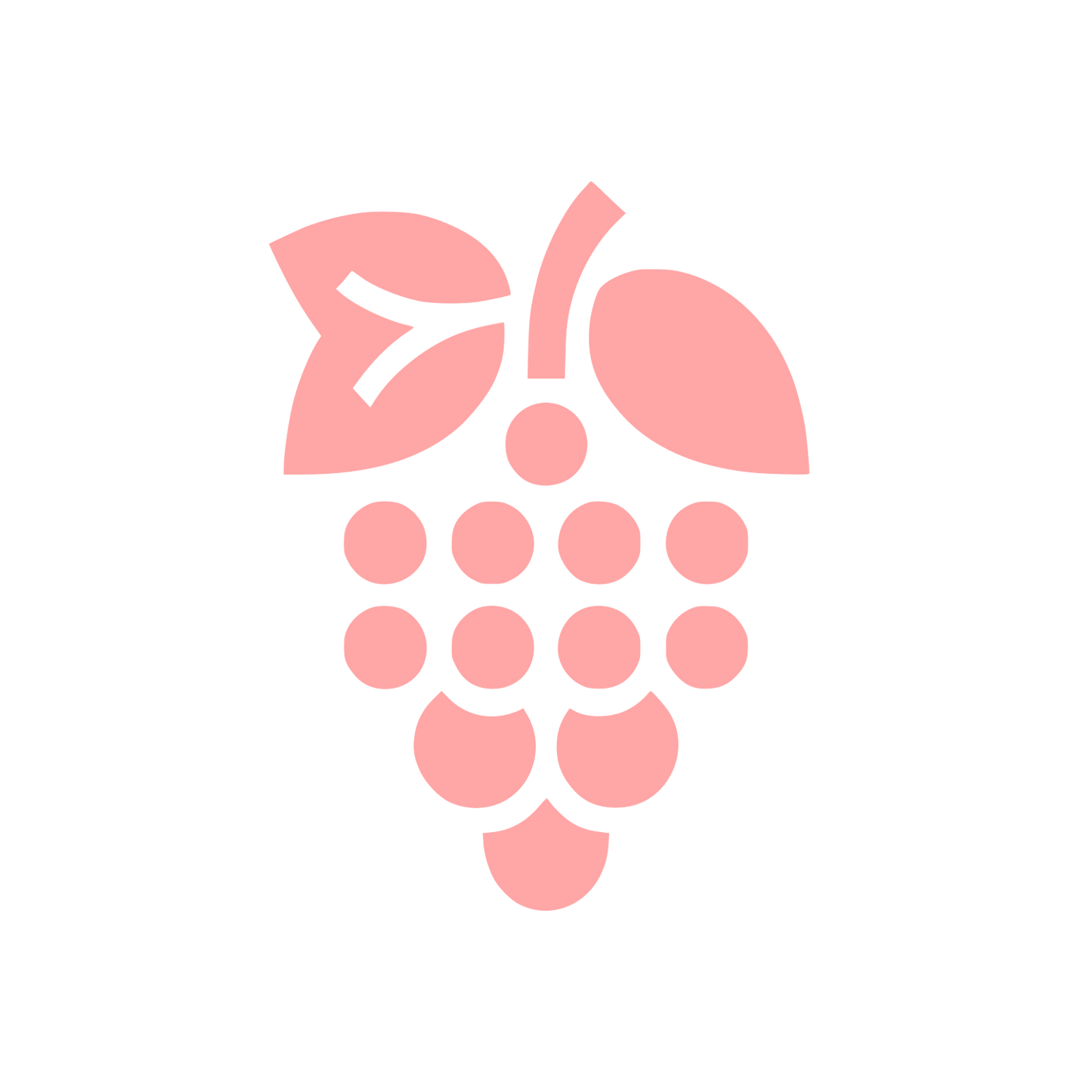 Grapes Logo Design #ffa6a6