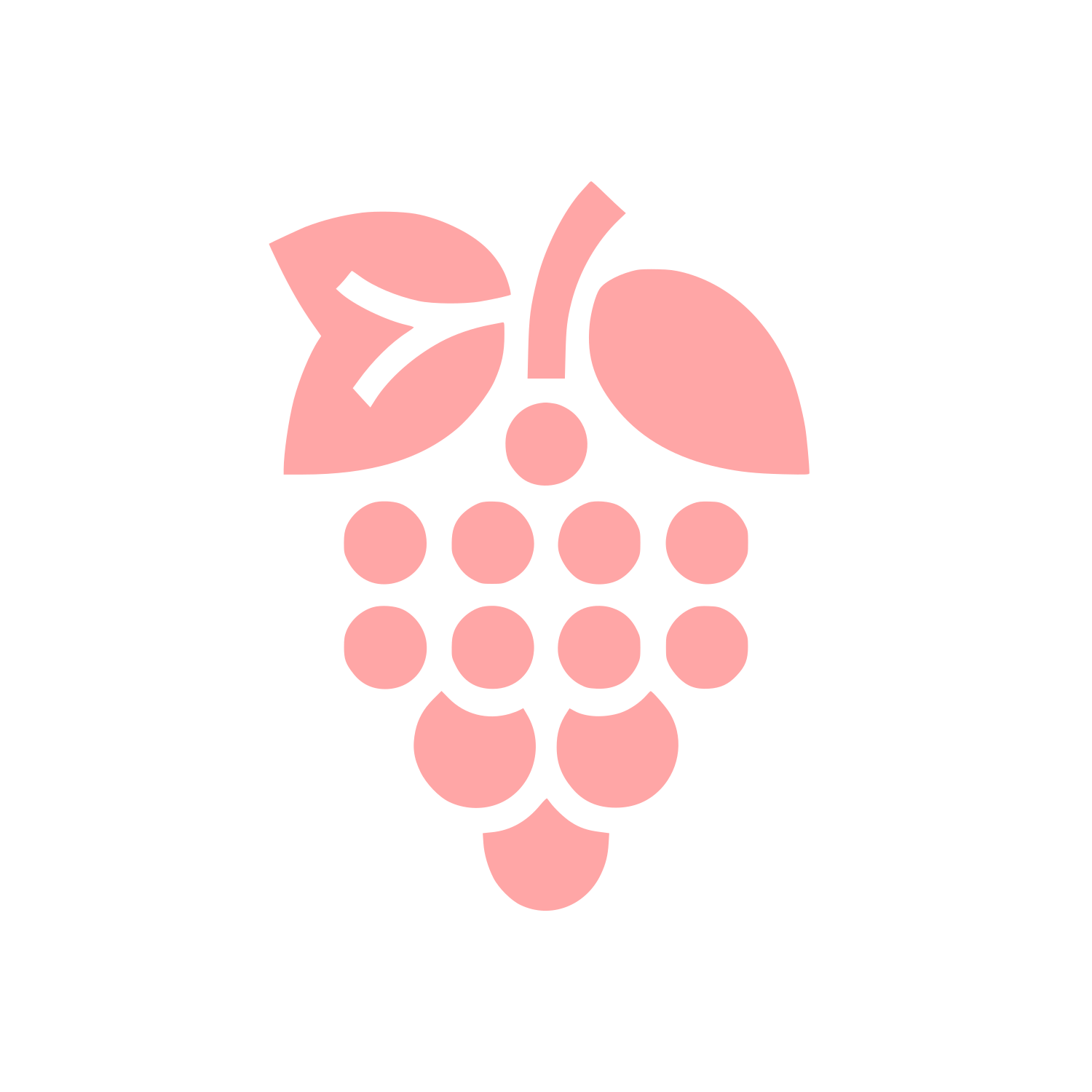 Grapes Logo Design #ffa6a6