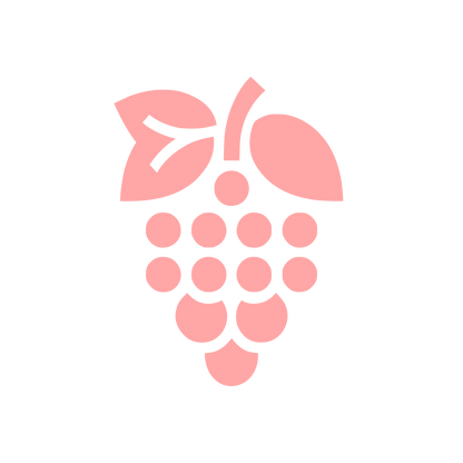 Grapes Logo Design #ffa6a6