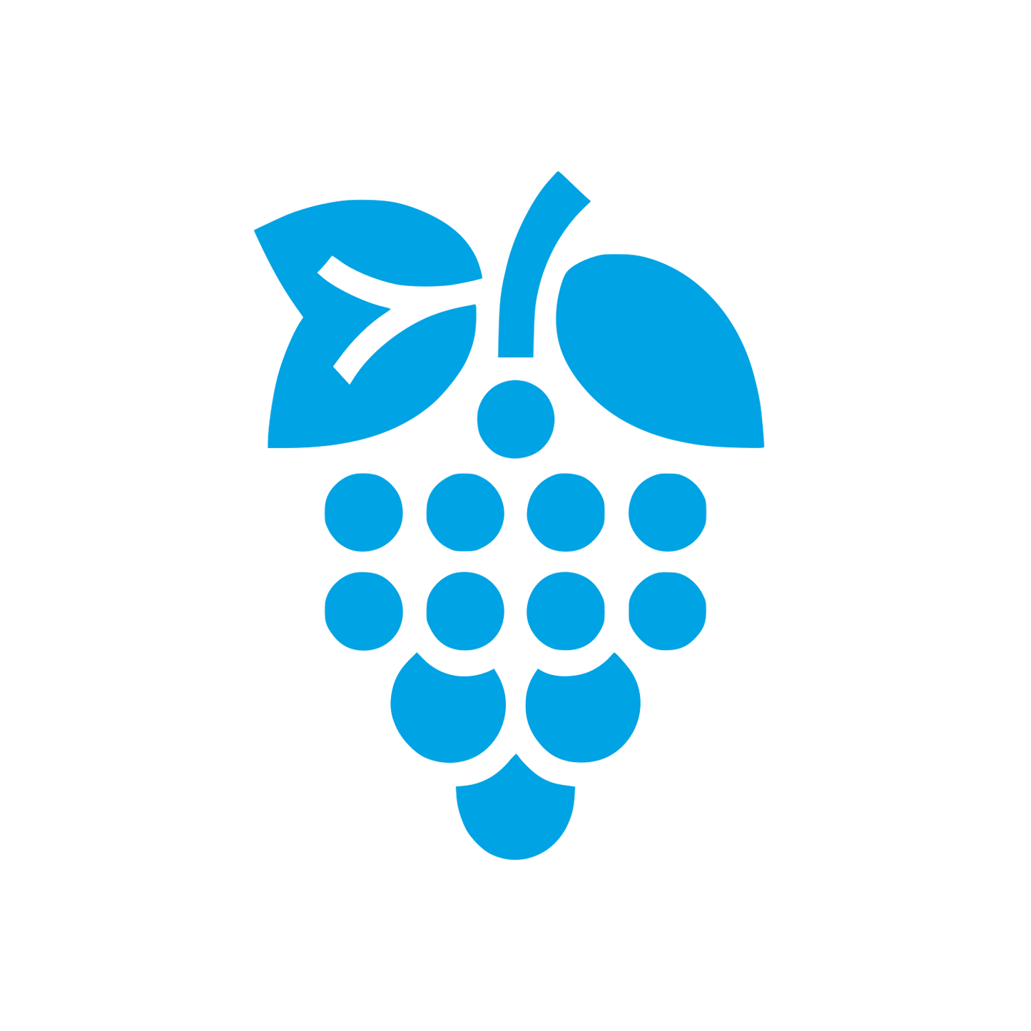 Grapes Logo Design #00a3e4