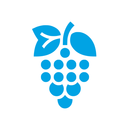 Grapes Logo Design #00a3e4