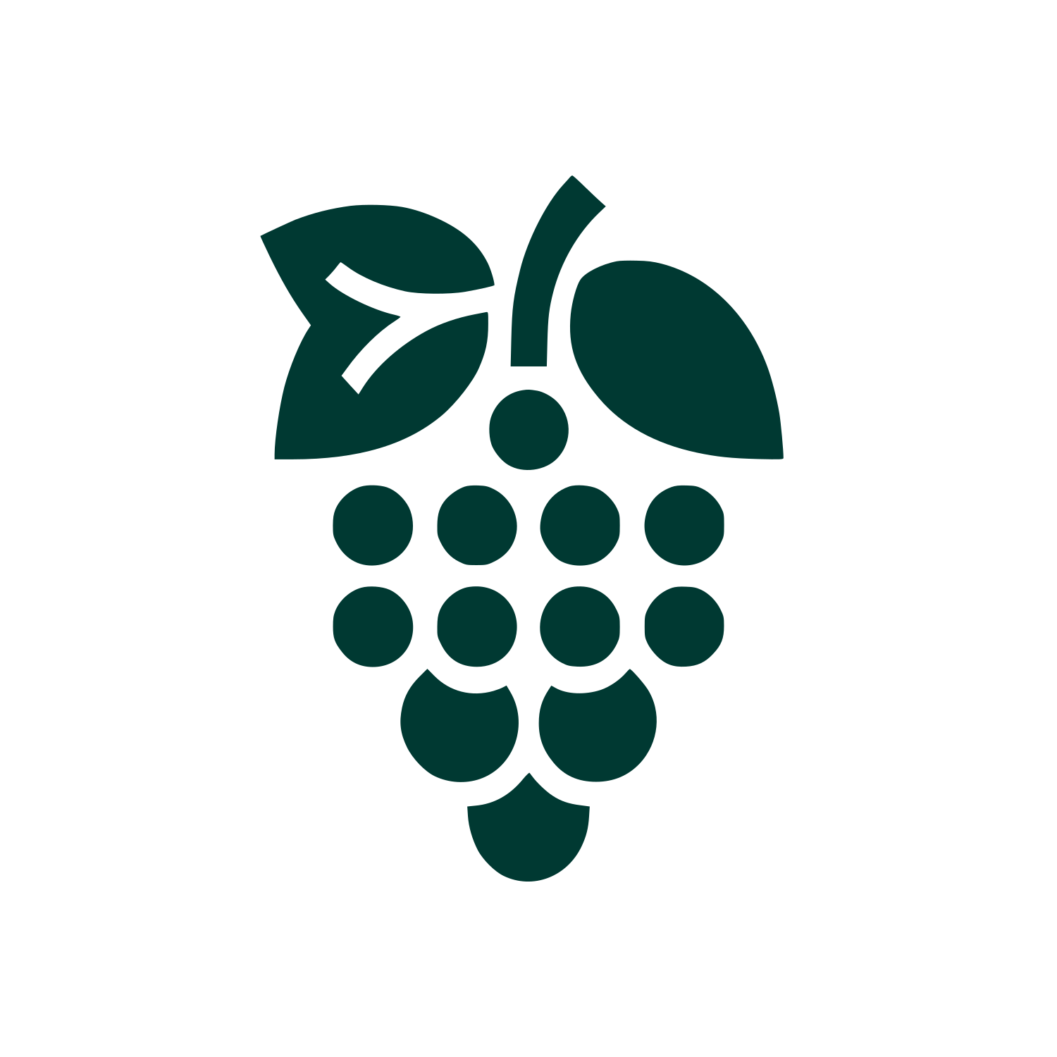 Grapes Logo Design #003932