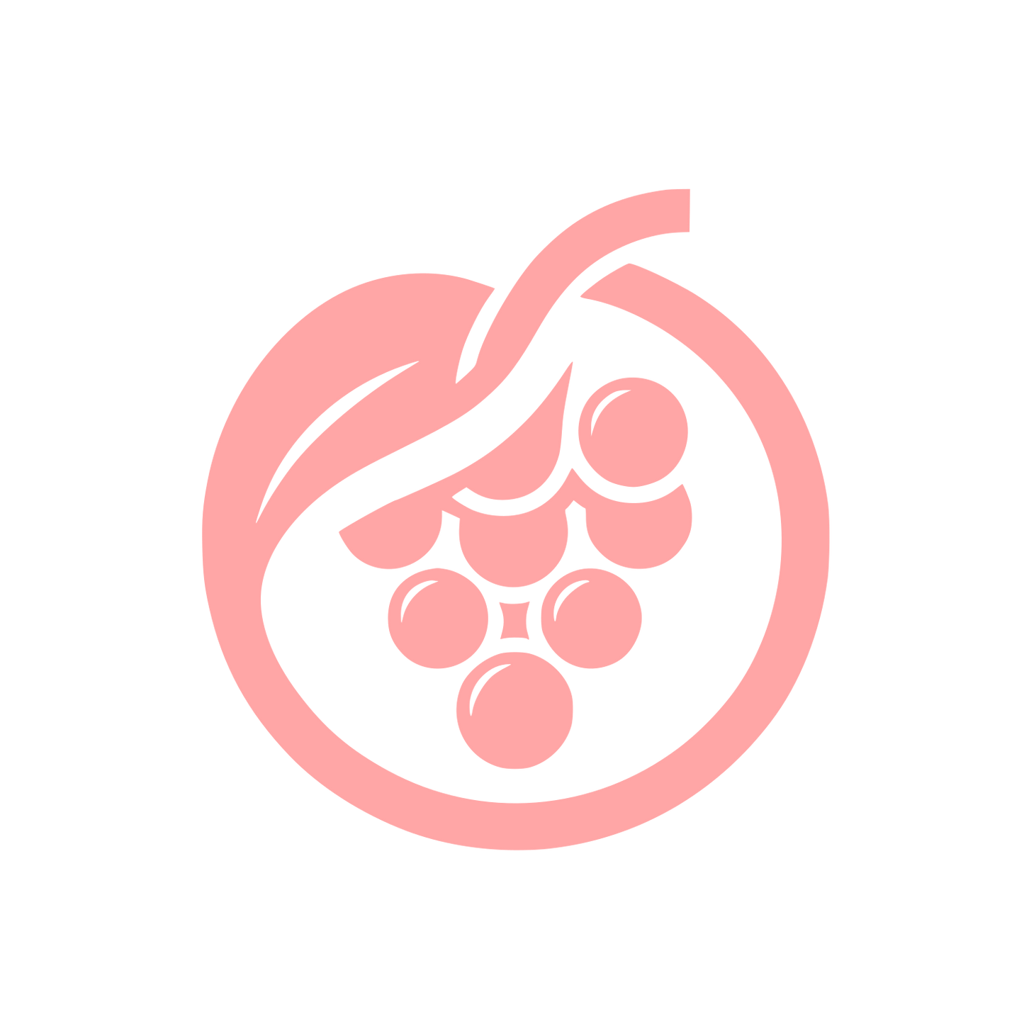 Grapes Logo Design #ffa6a6