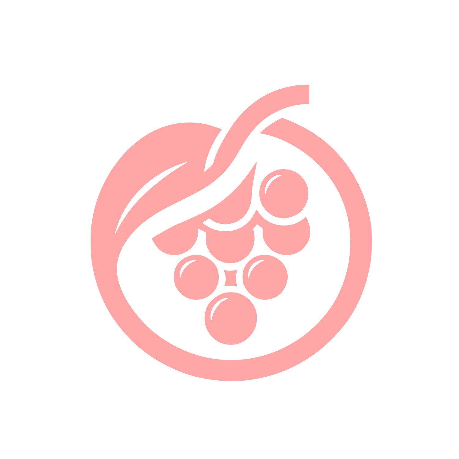 Grapes Logo Design #ffa6a6