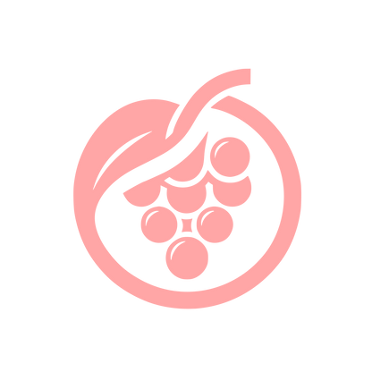 Grapes Logo Design #ffa6a6