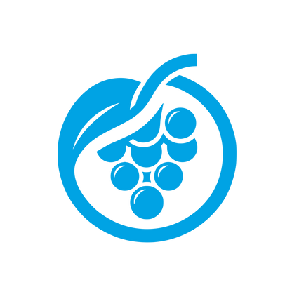 Grapes Logo Design #00a3e4