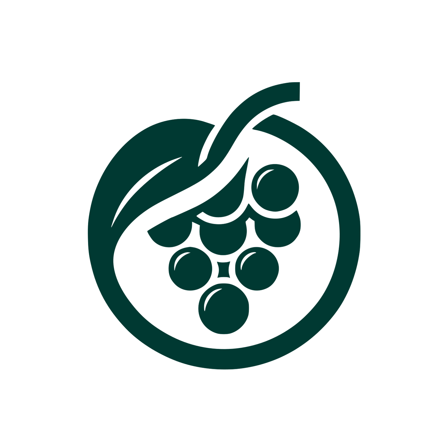 Grapes Logo Design #003932