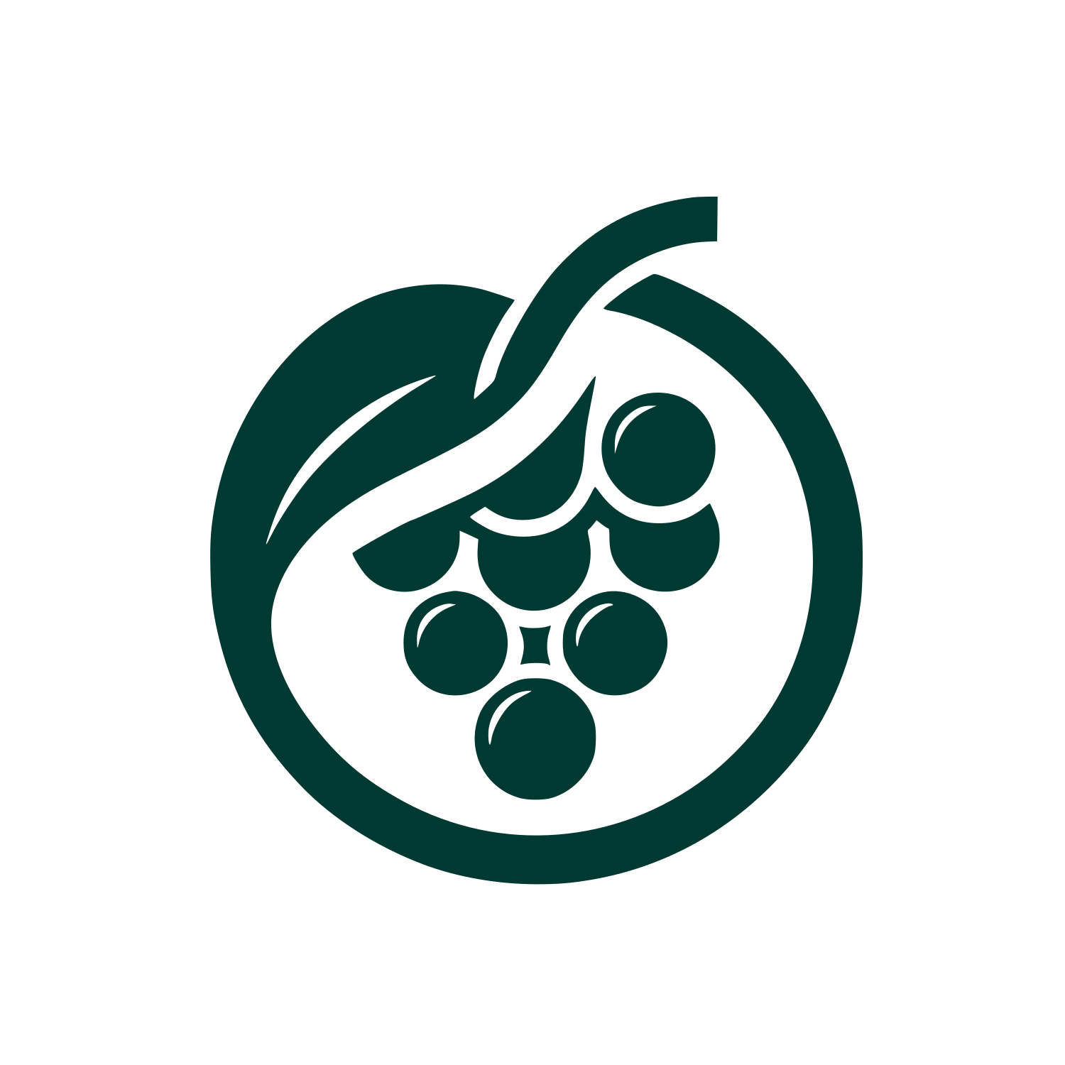 Grapes Logo Design #003932