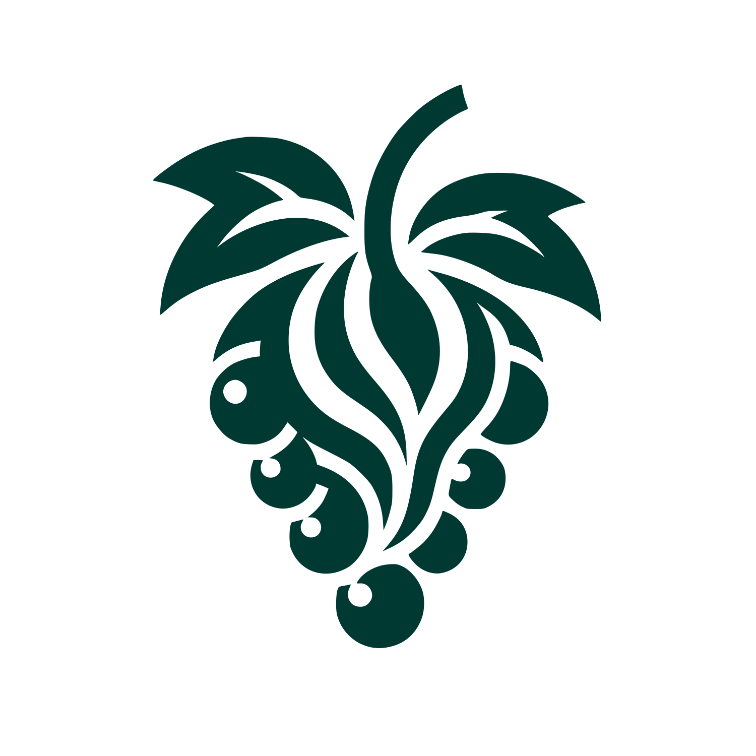 Grape Leaf Logo #003932