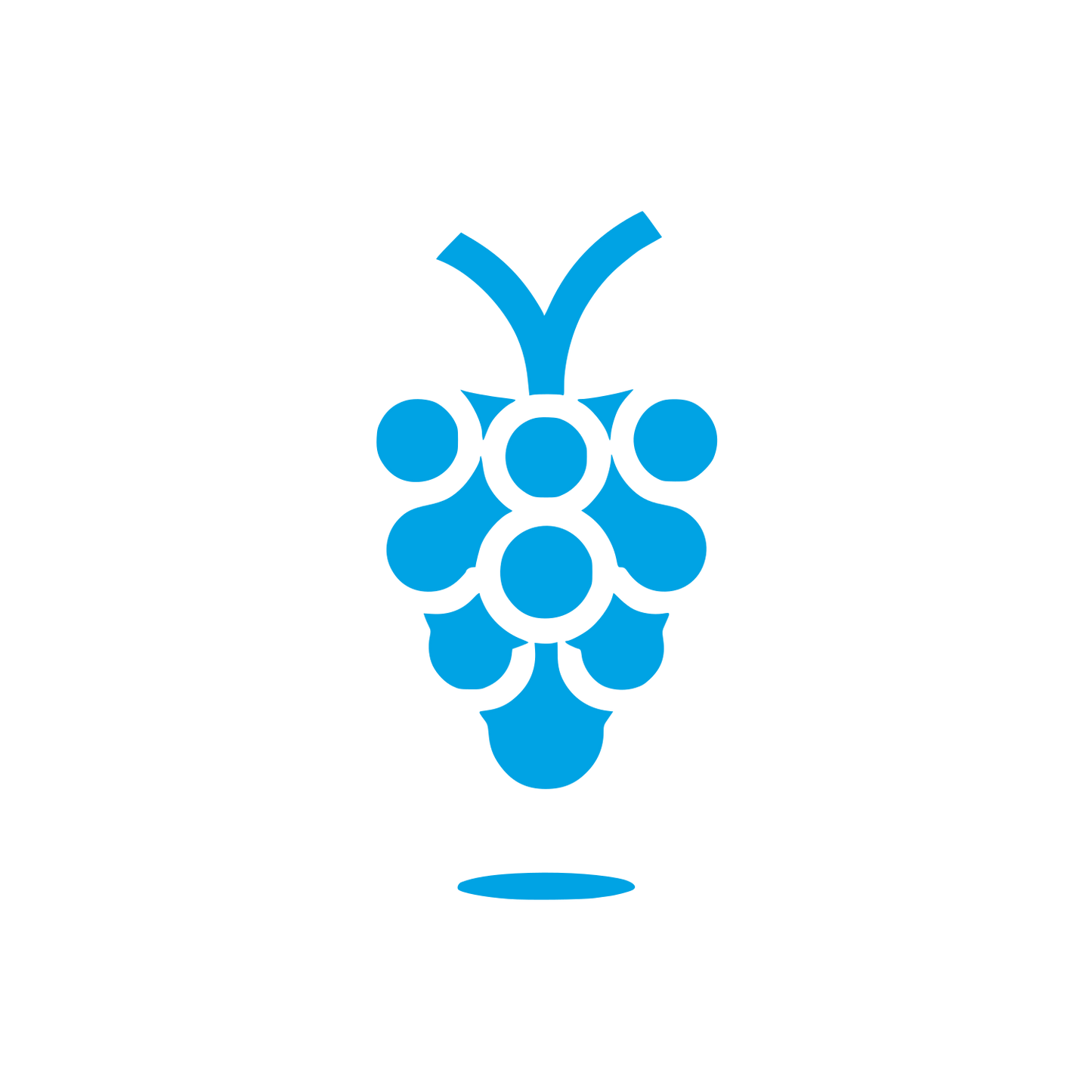 Grape Cluster Logo #00a3e4