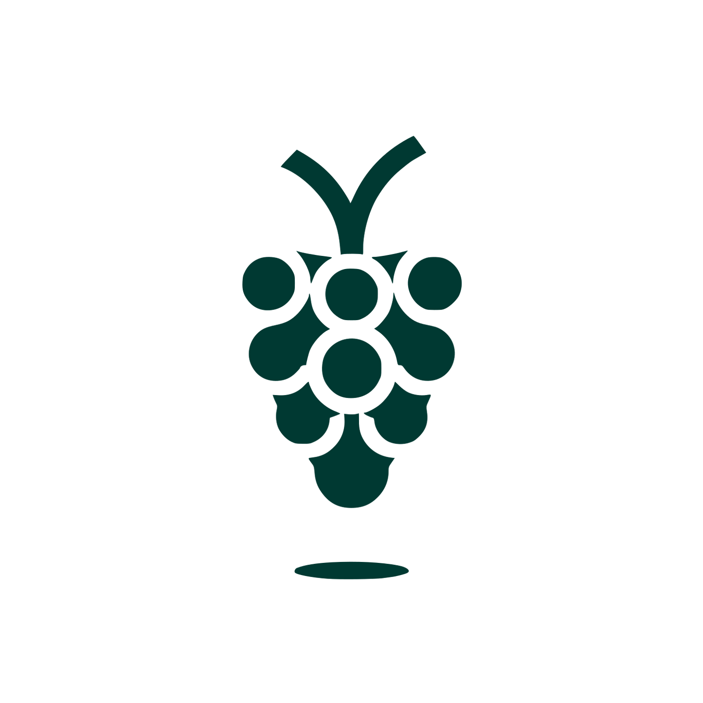 Grape Cluster Logo #003932